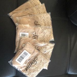 6 pair lace top panties